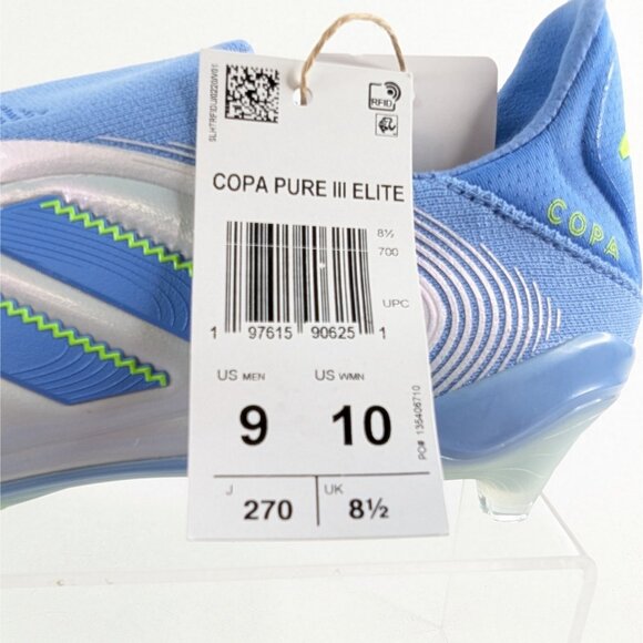 Adidas Copa Pure 3 Elite FG Laceless Men’s 9 Celestial Victory Pack IH0075 - NEW main image 8
